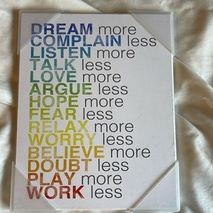 New - Inspirational Plaque